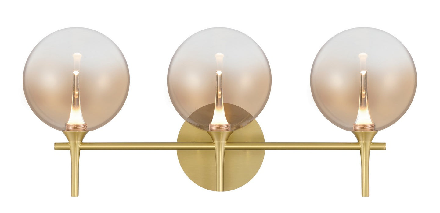 Eurofase 48913-034 Three Light Vanity, Gold