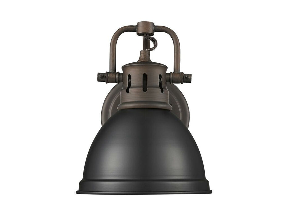 Golden 3602-BA1 RBZ-BLK One Light Vanity, Rubbed Bronze