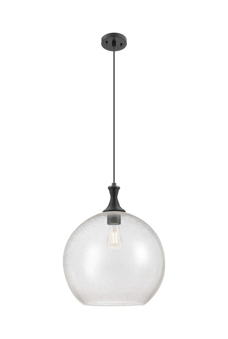Innovations 415-1P-BK-G124-12 One Light Pendant, Matte Black