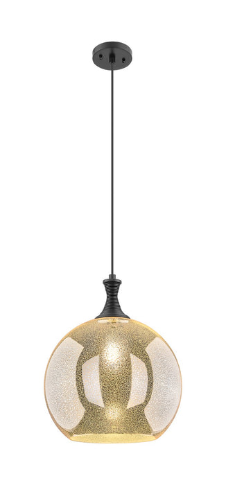 Innovations 415-1P-BK-G128-14 One Light Pendant, Matte Black