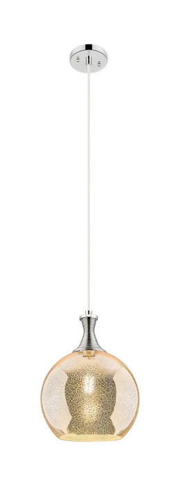 Innovations 415-1P-PN-G128-10 One Light Pendant, Polished Nickel