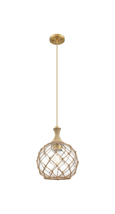 Innovations 415-1PR-BB-G122-10RB One Light Pendant, Brushed Brass