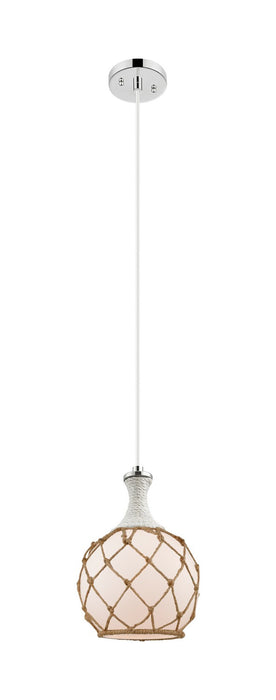 Innovations 415-1PR-PN-G121-8RB One Light Pendant, Polished Nickel