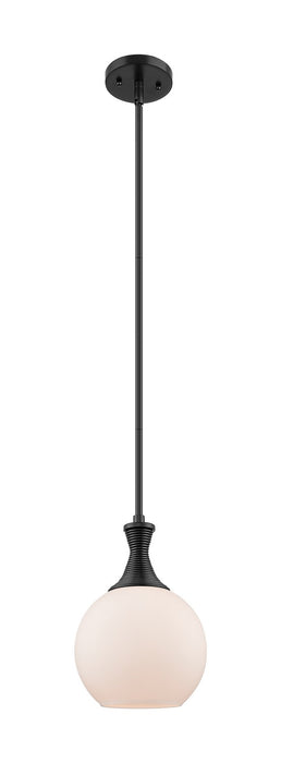 Innovations 415-1S-BK-G121-8 One Light Pendant, Matte Black