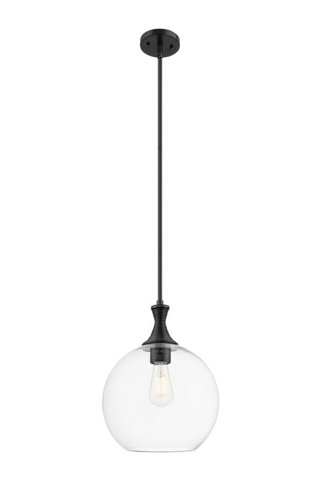 Innovations 415-1S-BK-G122-12 One Light Pendant, Matte Black