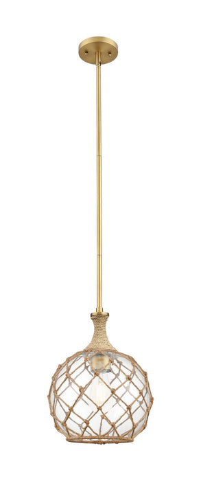 Innovations 415-1SR-BB-G122-10RB One Light Pendant, Brushed Brass