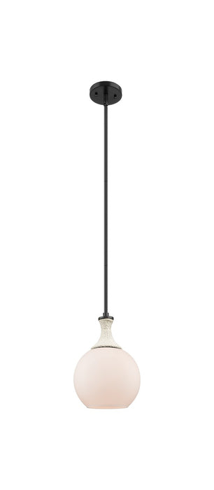 Innovations 415-1SR-BK-G121-8 One Light Pendant, Matte Black