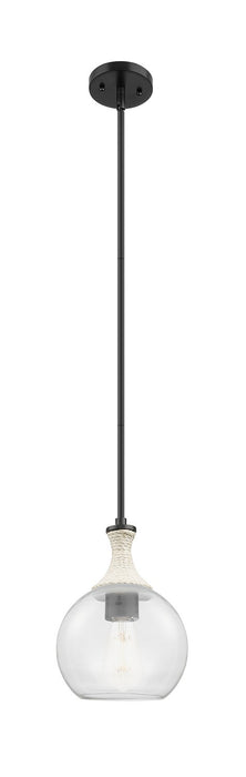 Innovations 415-1SR-BK-G122-8 One Light Pendant, Matte Black