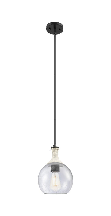 Innovations 415-1SR-BK-G124-8 One Light Pendant, Matte Black