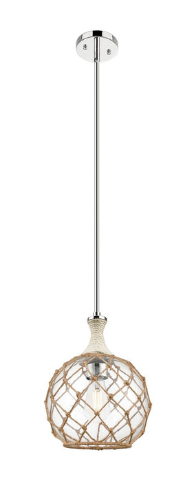Innovations 415-1SR-PN-G122-10RB One Light Pendant, Polished Nickel