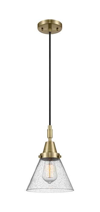 Innovations 447-1P-AB-G44 One Light Pendant, Antique Brass