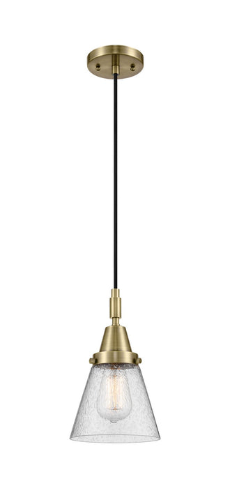 Innovations 447-1P-AB-G64 One Light Pendant, Antique Brass