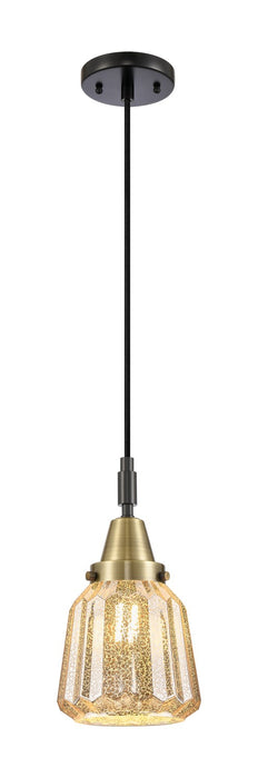 Innovations 447-1P-BAB-G146 One Light Pendant, Black Antique Brass