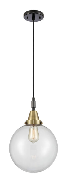 Innovations 447-1P-BAB-G202-10 One Light Pendant, Black Antique Brass
