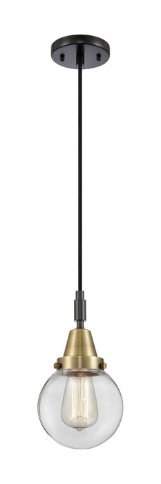 Innovations 447-1P-BAB-G202-6 One Light Pendant, Black Antique Brass
