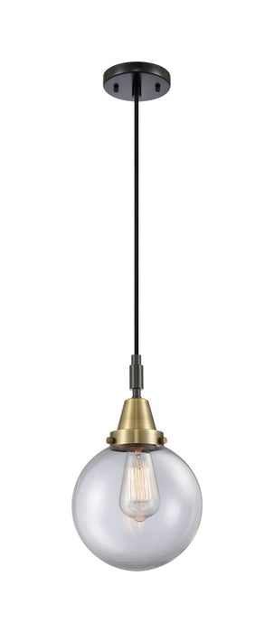 Innovations 447-1P-BAB-G202-8 One Light Pendant, Black Antique Brass