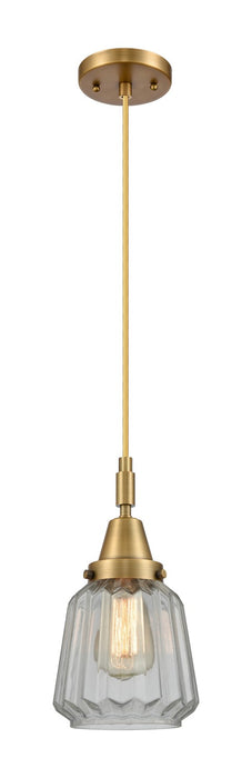 Innovations 447-1P-BB-G142 One Light Pendant, Brushed Brass