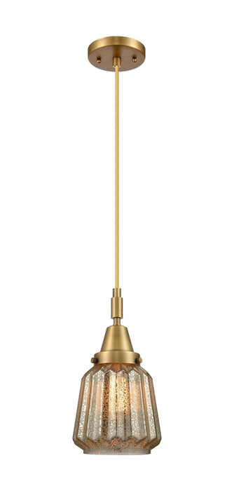Innovations 447-1P-BB-G146 One Light Pendant, Brushed Brass