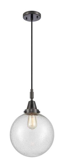 Innovations 447-1P-BK-G204-10 One Light Pendant, Matte Black