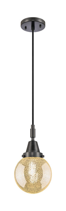 Innovations 447-1P-BK-G208-6 One Light Pendant, Matte Black