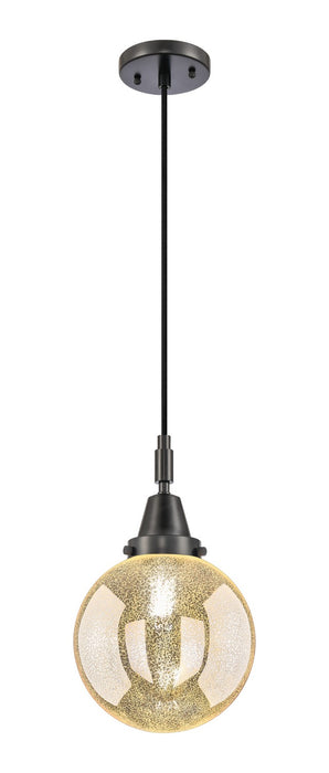 Innovations 447-1P-BK-G208-8 One Light Pendant, Matte Black