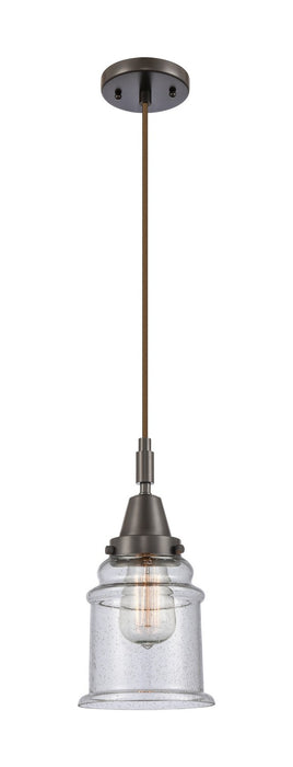 Innovations 447-1P-OB-G184 One Light Pendant, Oil Rubbed Bronze