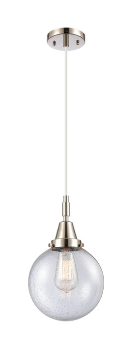 Innovations 447-1P-PN-G204-8 One Light Pendant, Polished Nickel