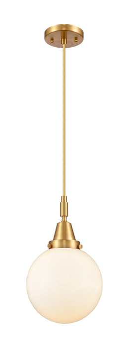 Innovations 447-1P-SG-G201-8 One Light Pendant, Satin Gold