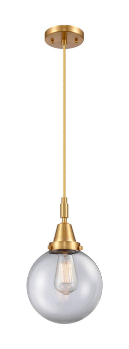 Innovations 447-1P-SG-G202-8 One Light Pendant, Satin Gold