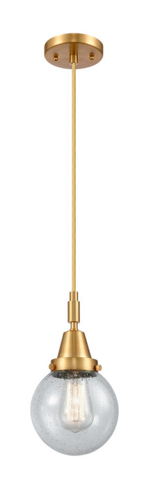 Innovations 447-1P-SG-G204-6 One Light Pendant, Satin Gold