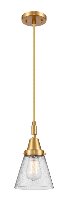 Innovations 447-1P-SG-G64 One Light Pendant, Satin Gold