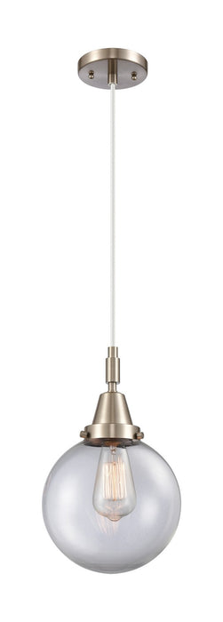 Innovations 447-1P-SN-G202-8 One Light Pendant, Brushed Satin Nickel