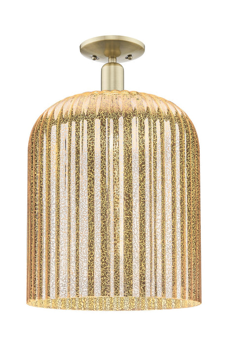 Innovations 716-1C-AB-G559-12ME One Light Semi-Flush Mount, Antique Brass