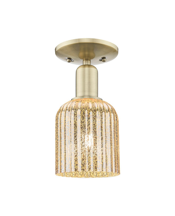 Innovations 716-1C-AB-G559-5ME One Light Semi-Flush Mount, Antique Brass