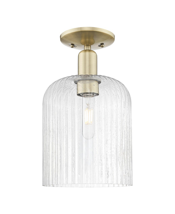 Innovations 716-1C-AB-G559-8SDY One Light Semi-Flush Mount, Antique Brass