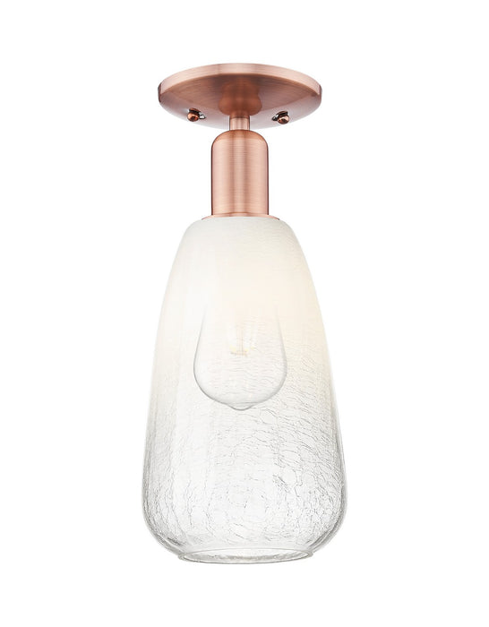 Innovations 716-1C-AC-G480-6OP One Light Semi-Flush Mount, Antique Copper