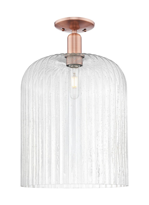 Innovations 716-1C-AC-G559-12SDY One Light Semi-Flush Mount, Antique Copper