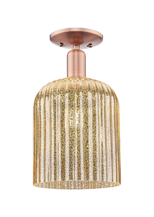 Innovations 716-1C-AC-G559-8ME One Light Semi-Flush Mount, Antique Copper