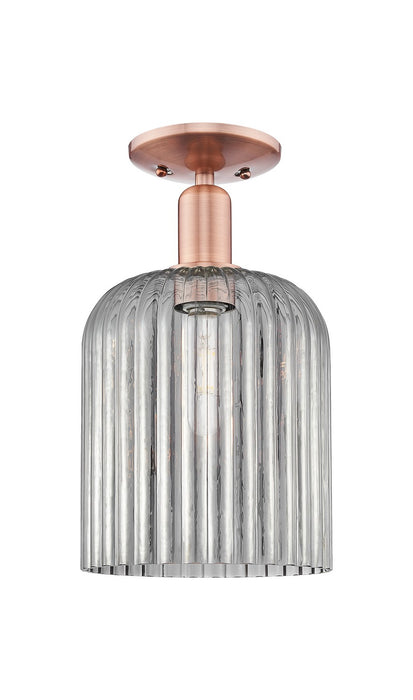Innovations 716-1C-AC-G559-8SM One Light Semi-Flush Mount, Antique Copper