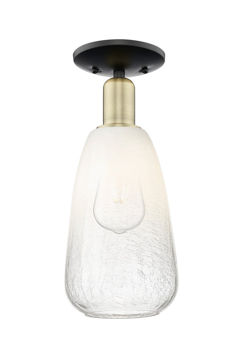 Innovations 716-1C-BAB-G480-6OP One Light Semi-Flush Mount, Black Antique Brass
