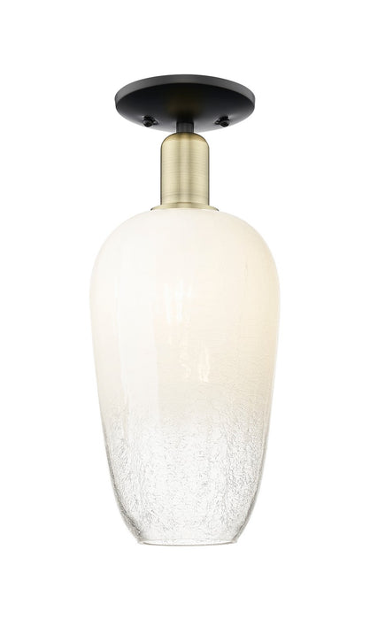 Innovations 716-1C-BAB-G484-7OP One Light Semi-Flush Mount, Black Antique Brass