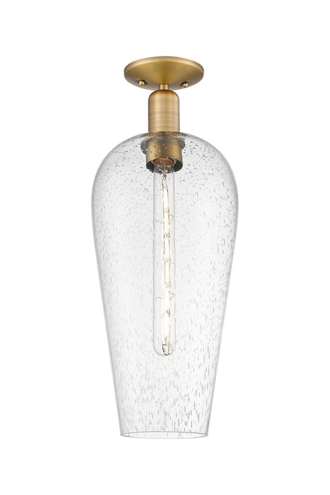 Innovations 716-1C-BB-G456-8SDY One Light Semi-Flush Mount, Brushed Brass
