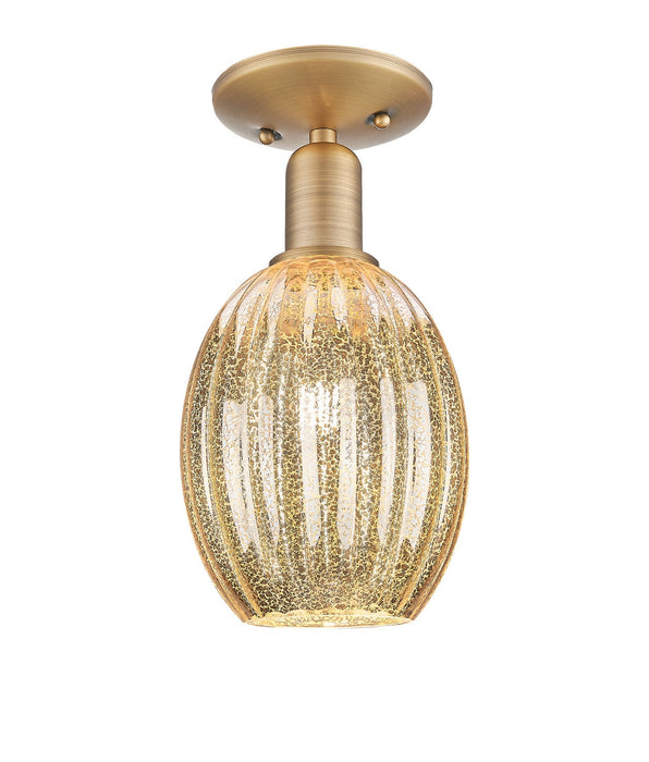 Innovations 716-1C-BB-G459-6ME One Light Semi-Flush Mount, Brushed Brass