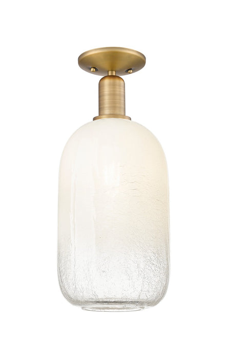Innovations 716-1C-BB-G482-7OP One Light Semi-Flush Mount, Brushed Brass