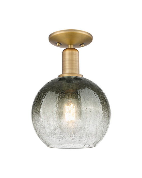 Innovations 716-1C-BB-G483-8SL One Light Semi-Flush Mount, Brushed Brass