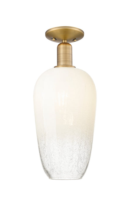Innovations 716-1C-BB-G484-7OP One Light Semi-Flush Mount, Brushed Brass