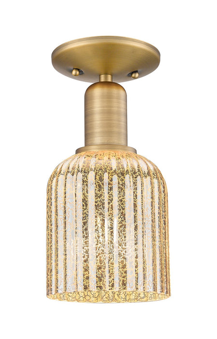 Innovations 716-1C-BB-G559-5ME One Light Semi-Flush Mount, Brushed Brass