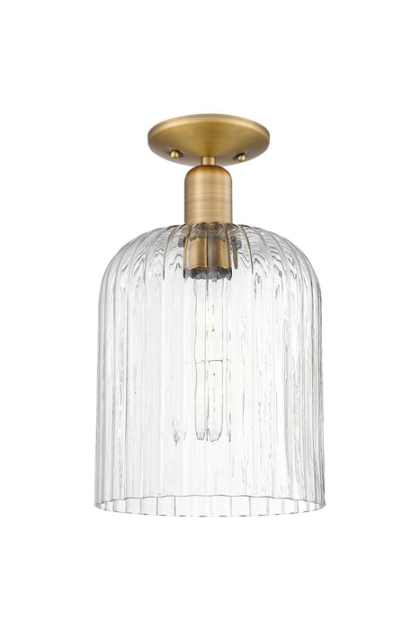 Innovations 716-1C-BB-G559-8CL One Light Semi-Flush Mount, Brushed Brass