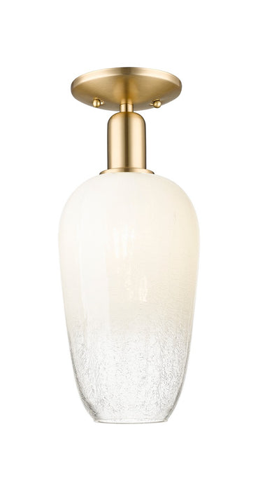 Innovations 716-1C-CB-G484-7OP One Light Semi-Flush Mount, Champagne Bronze