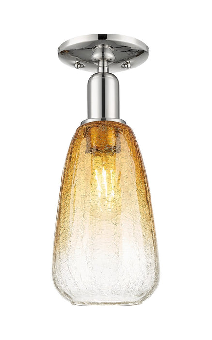 Innovations 716-1C-PN-G480-6AM One Light Semi-Flush Mount, Polished Nickel